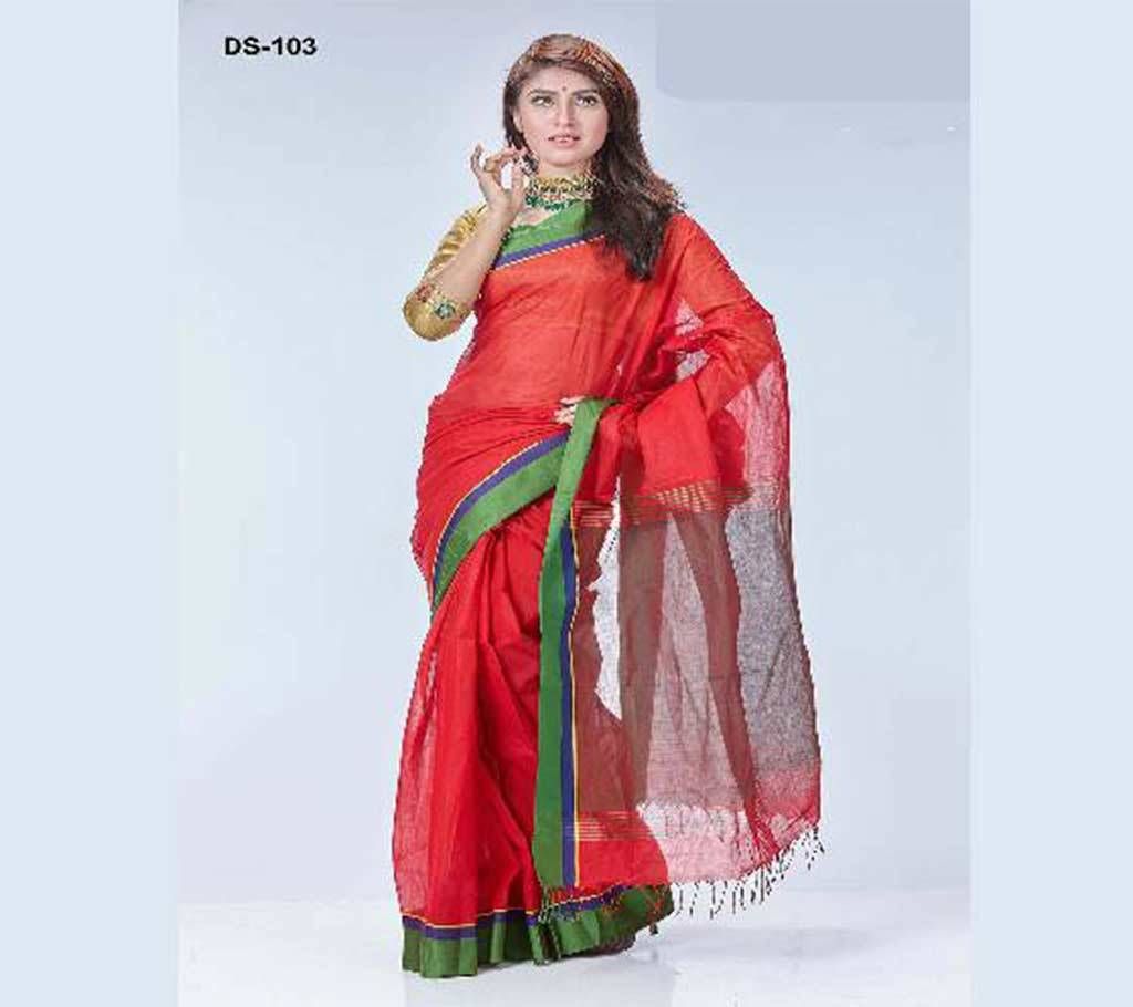 Red cotton kota sharee