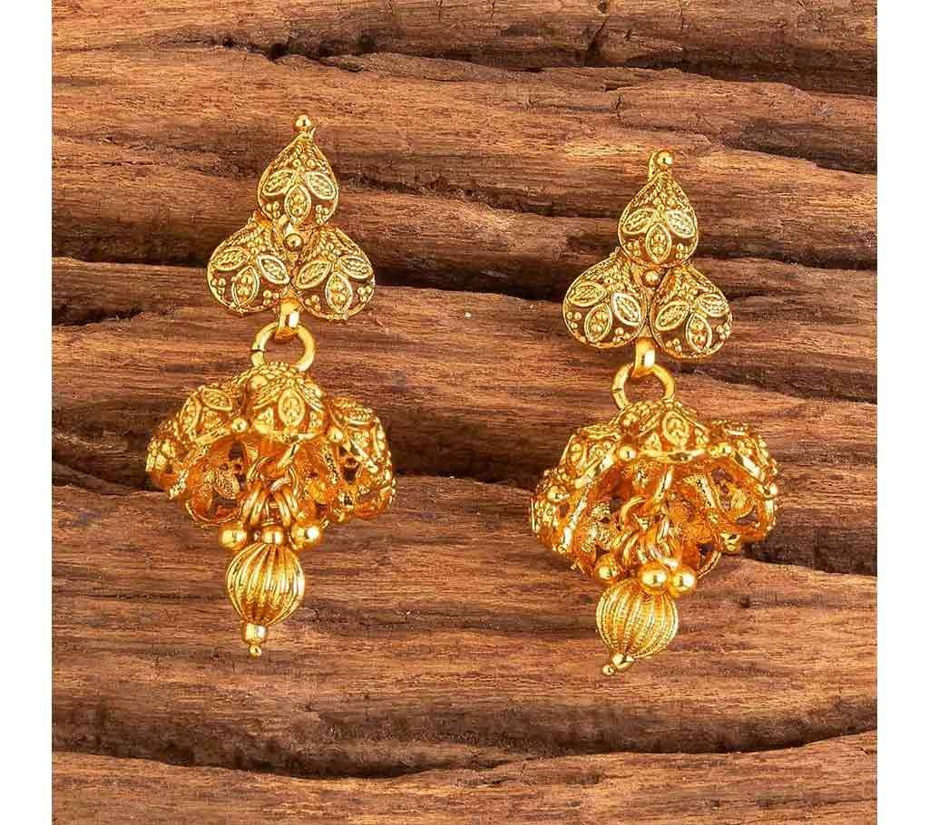  Antique Delicate Earrings With Gold Plating 17552 (by Pink Point - KJ17552)