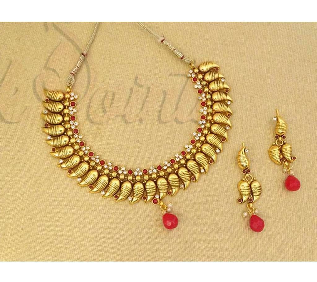 Rubi koyari antique necklace (by Pink Point - NS-770-91R)
