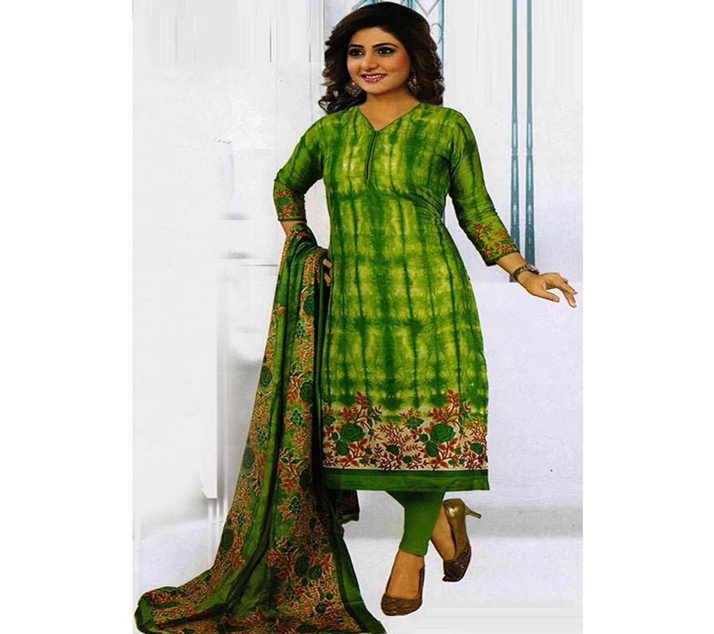 Unstitched Salwar Kamiz Printed Printed Shaton Cotton