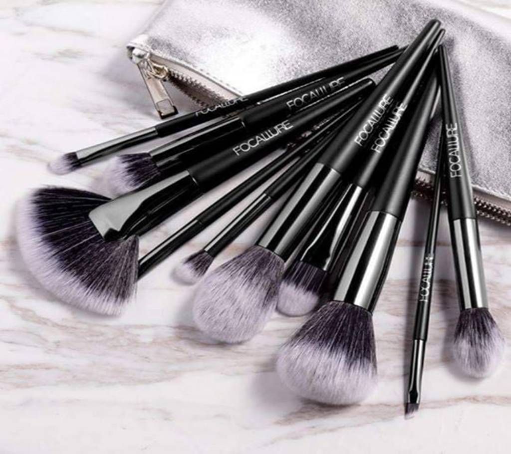 FOCALLURE 10Pcs/Set Professional Makeup Brushes Kit with Eyeshadow Foundation Brush Make up Brush Tools