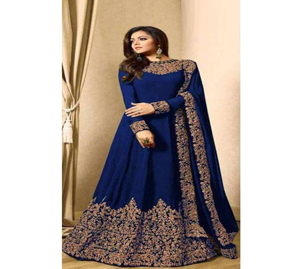 Semi Stitched Gorgeous Embroidery Party Gown - Copy