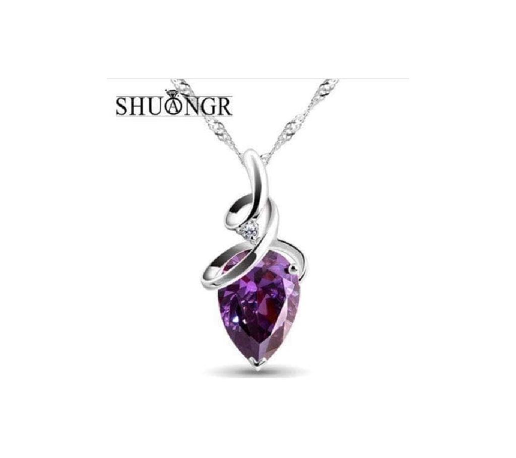 Silver Color Chain Pendant For Women