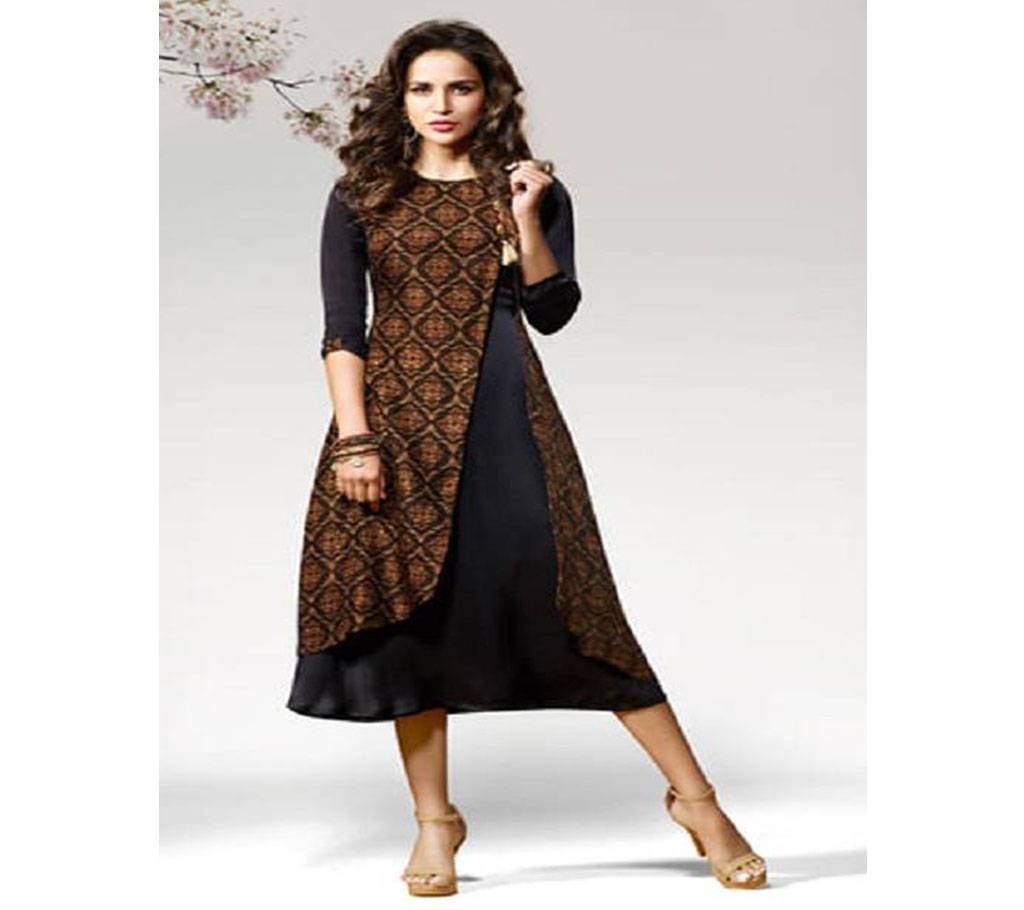 Twinkel Indian silk Long Kurti Copy