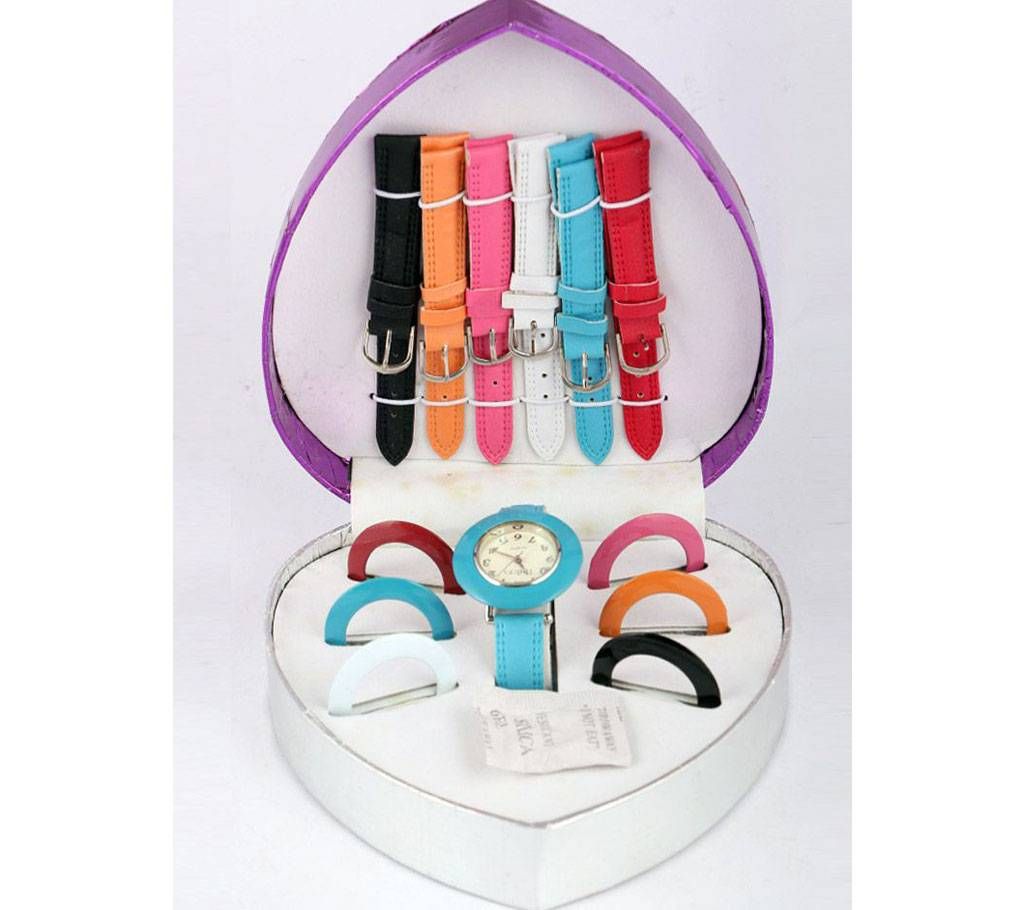 Valentines Day Watch 7 in 1 matching belt (replica)