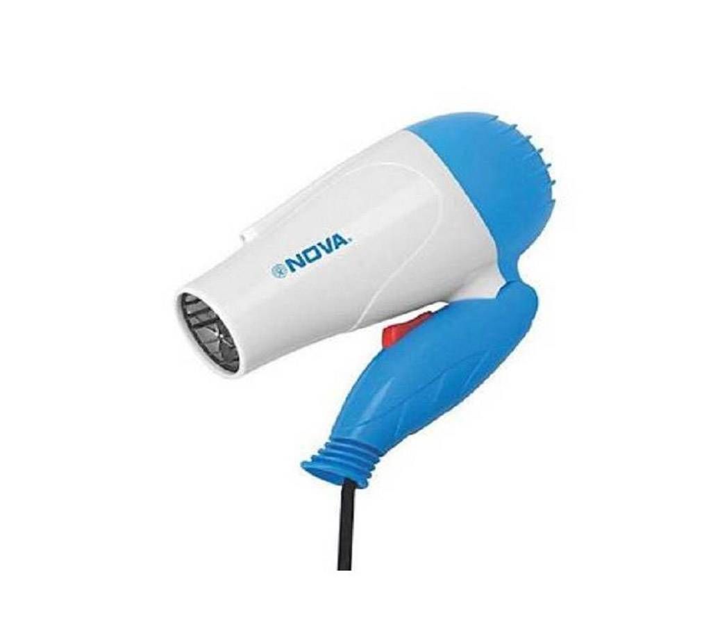 Nova-658 Folding Hair Dryer - Blue and White