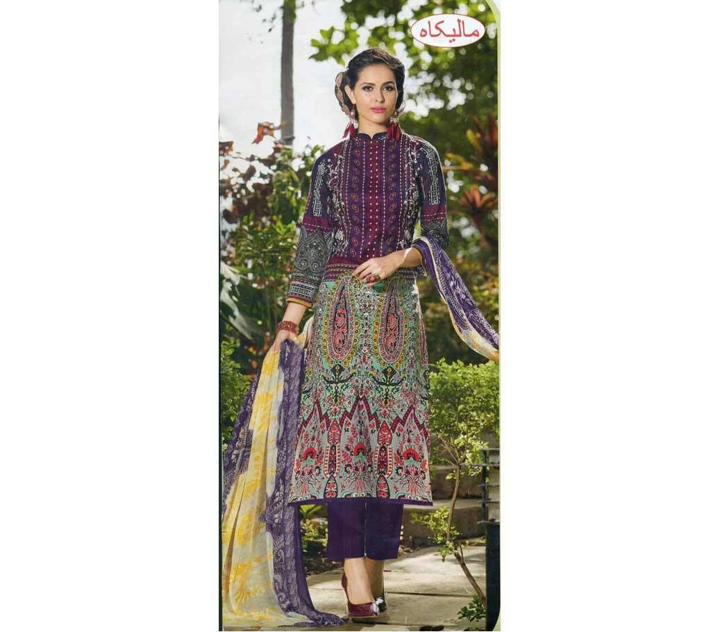Un stitched Rubia Boil cotton dress 