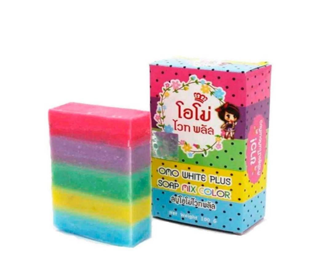 Omo White Plus Soap Mix Color 100G 5 Colored