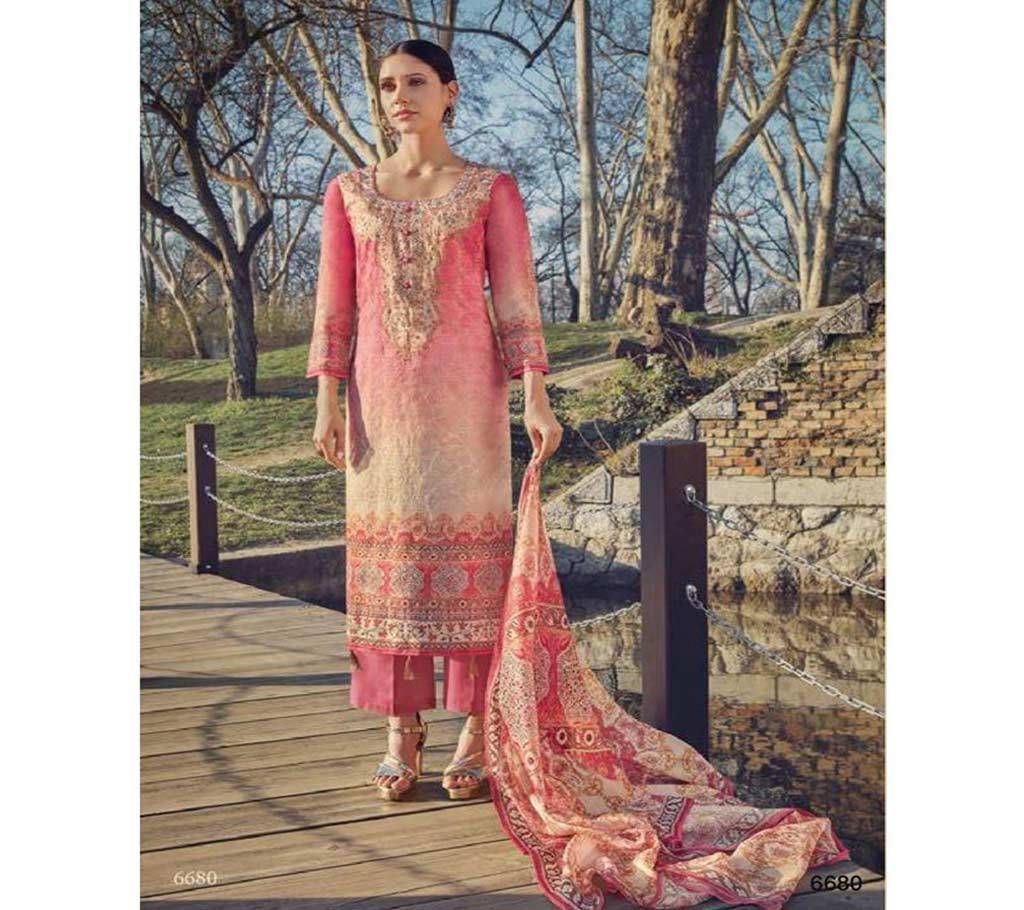 Jinaam Roma Aarohi - 6680 Unstitched Cotton Three-piece