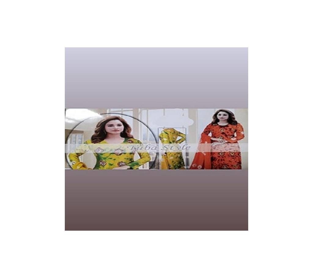 joypuri Cotton Unstitched Three Piece for Women