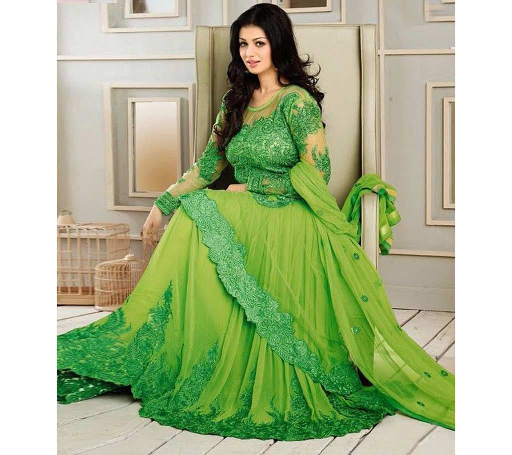 Indian semistitched georgette replica anarkoli suit