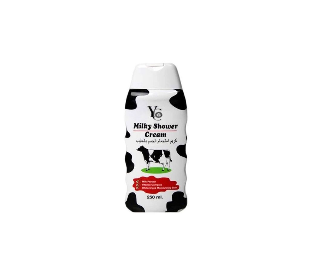 YC MILK WITH SPONGE Body Shower Gel 400ml - Thailand 