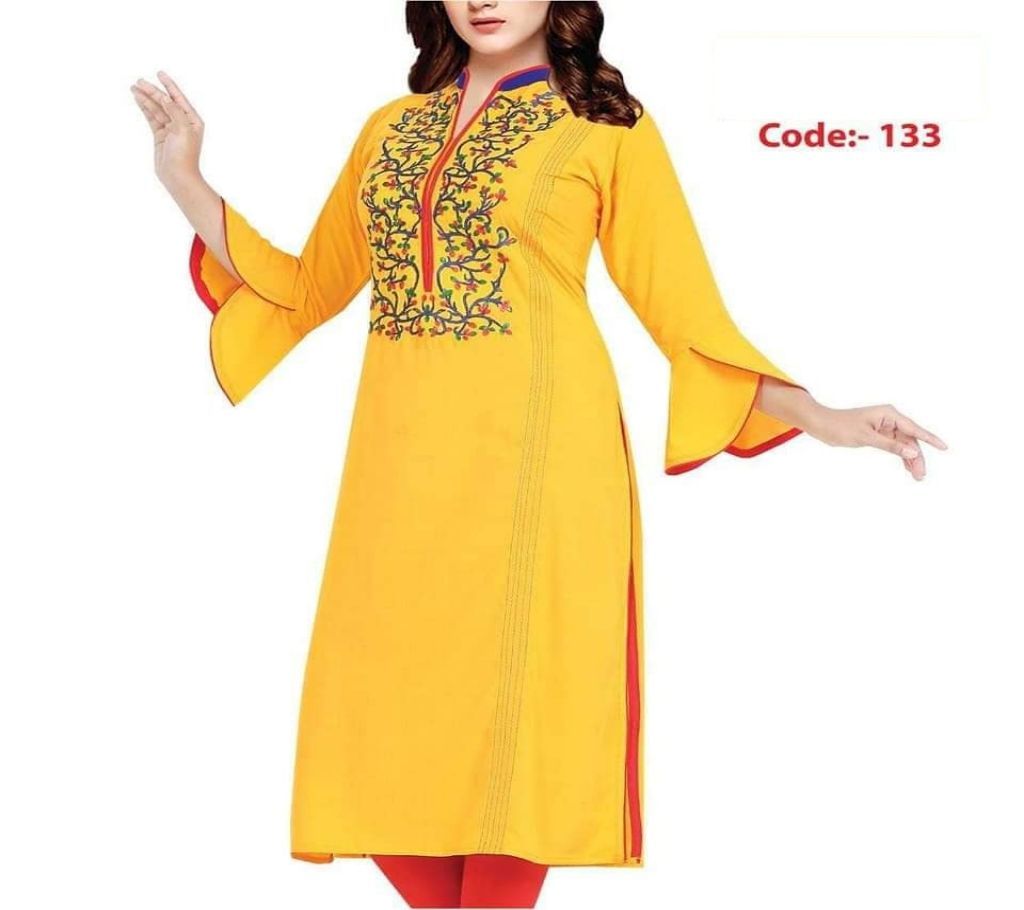 Ready Made Linen Embroidery Single Kameez