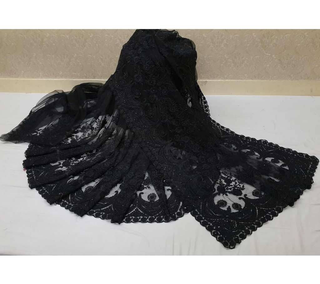 Gorgeous Party Saree- 07 Black Color