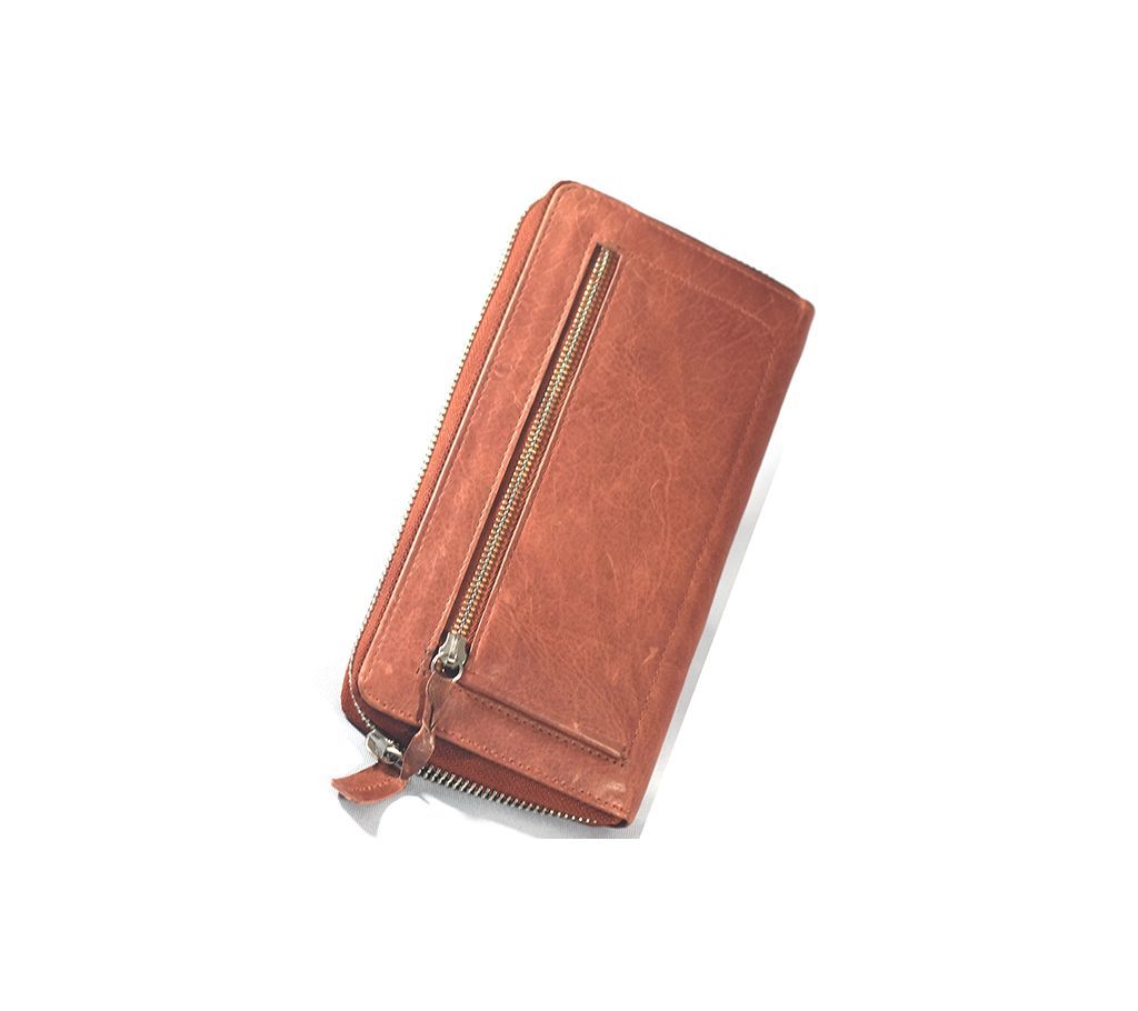  Leather Ladies Wallet  Orange