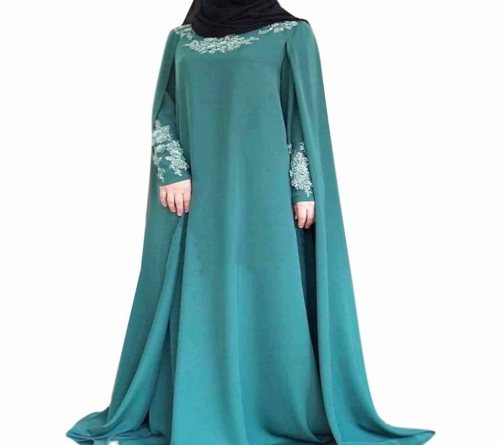 Light Green Georgette  Borka For Women