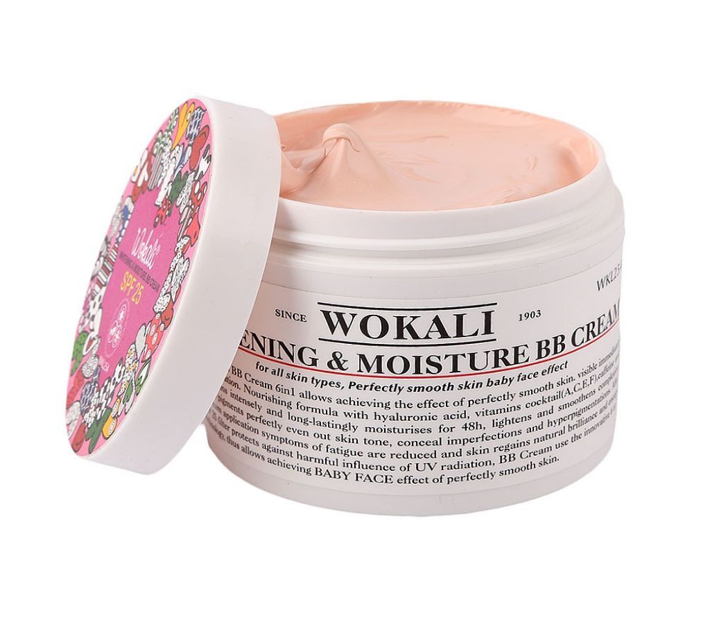 WOKALI WHITENING & MOISTURE BB CREAM SPF 25 Pink- 115 gm