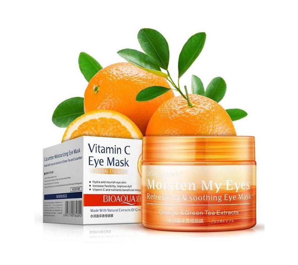 Bioaqua Vitamin C Orange Moisturizing Eye Mask-80gm-China