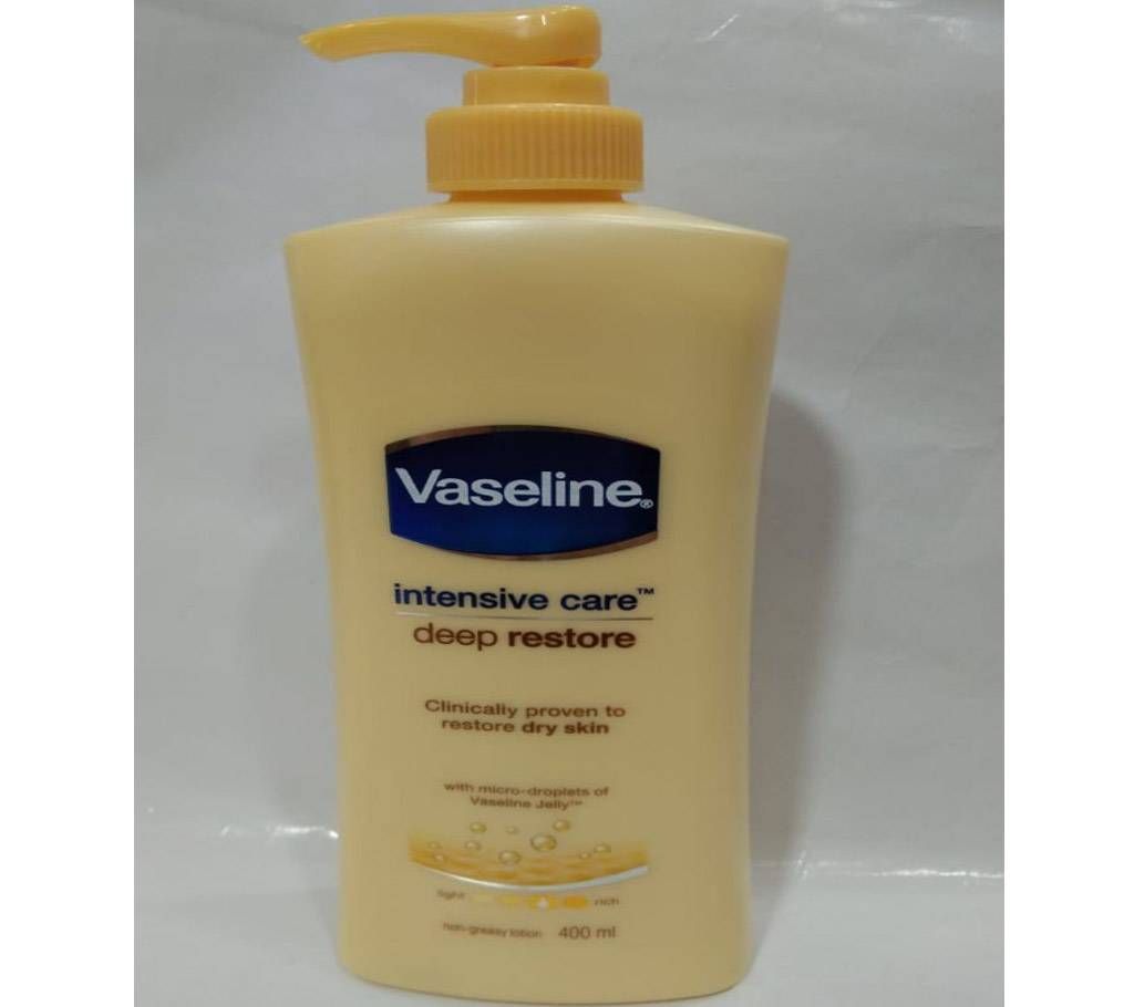 Vaseline intensive care deep restore body lotion 400 ml thailand