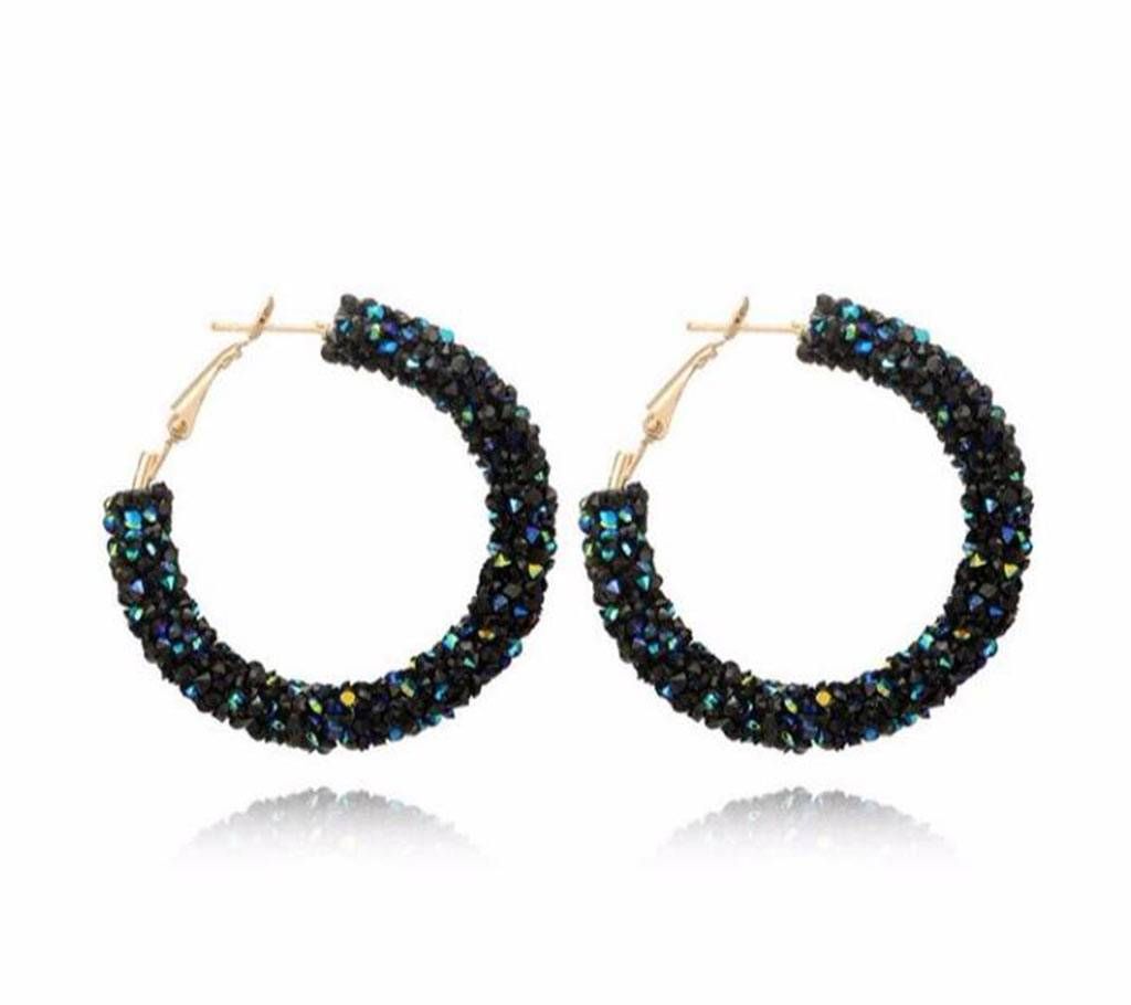 Circle  Luxury Crystal Pending Earring For Women