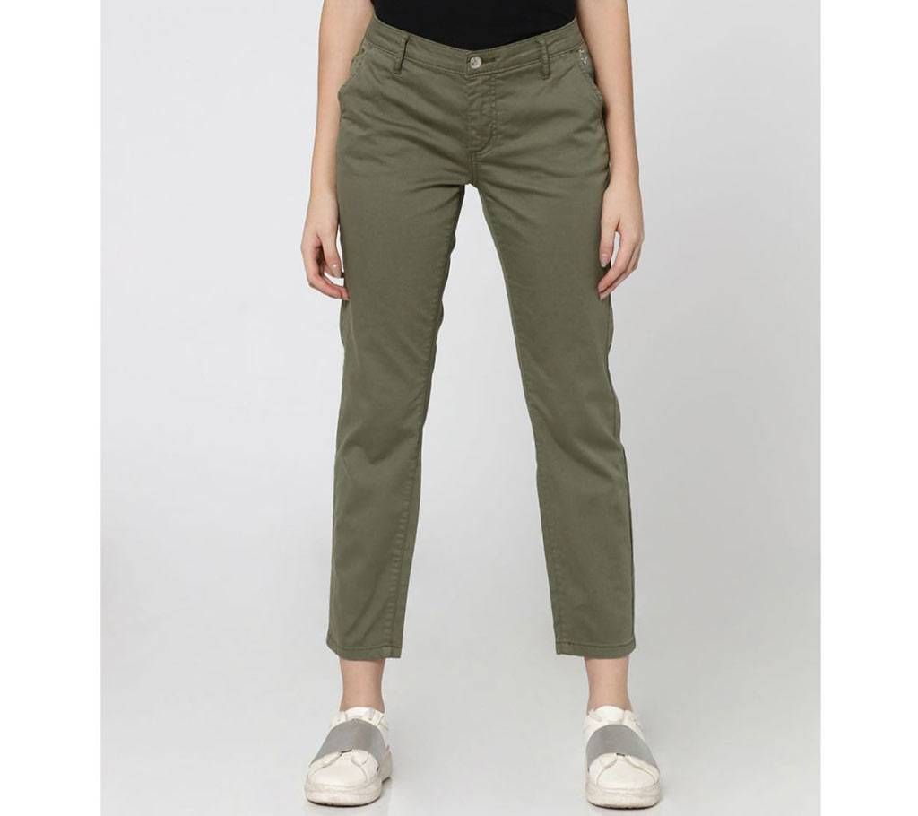 Ladies Gabardine Pant Olive