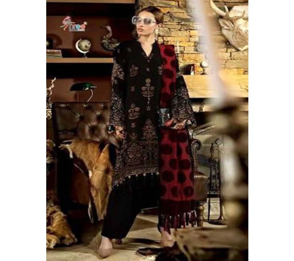 Maria B Exclusive Collection Unstitched Cotton 3Pcs- 1651