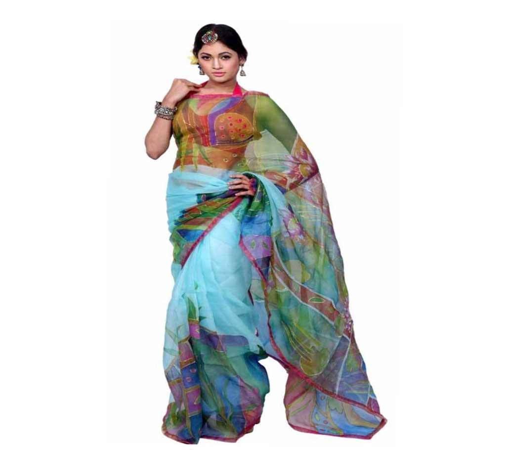 Hand painted Moslin transparent Sharee