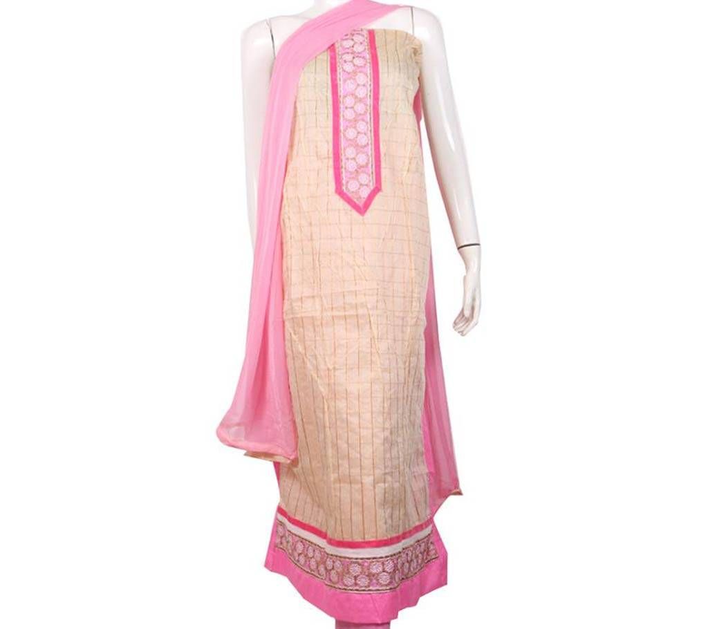 Unstitched andy silk three pc