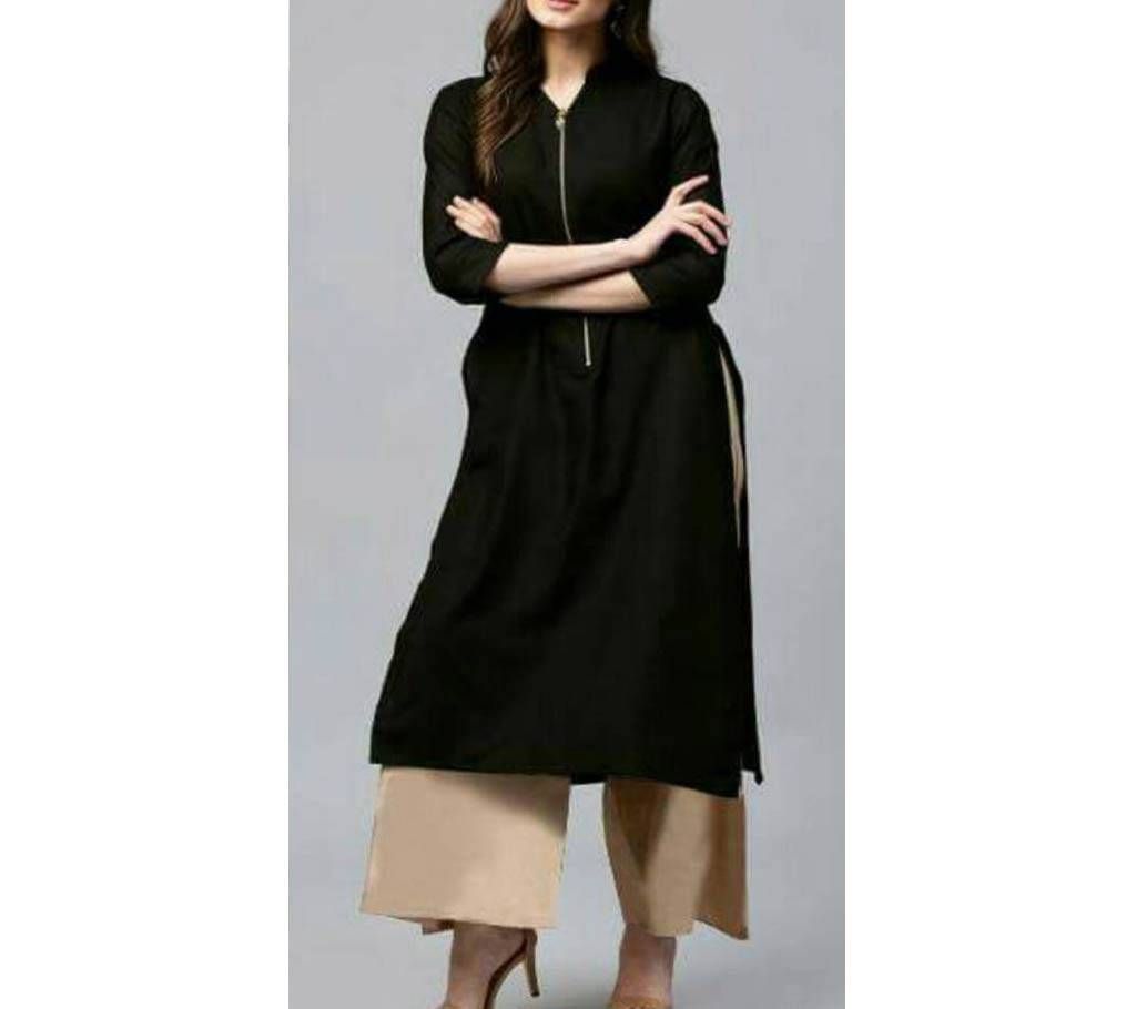 Buttersilk Stitched Kurti & Palazoo Set