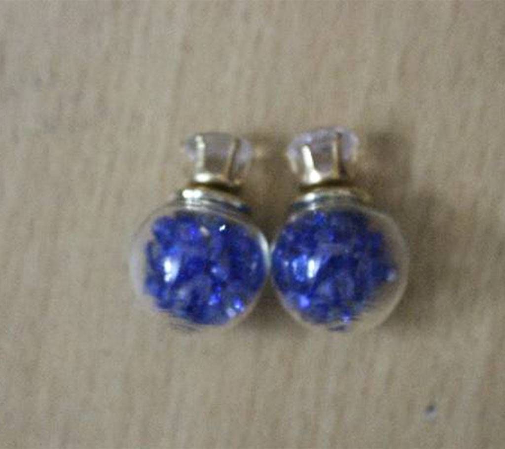 Blue Stone Setting Earring