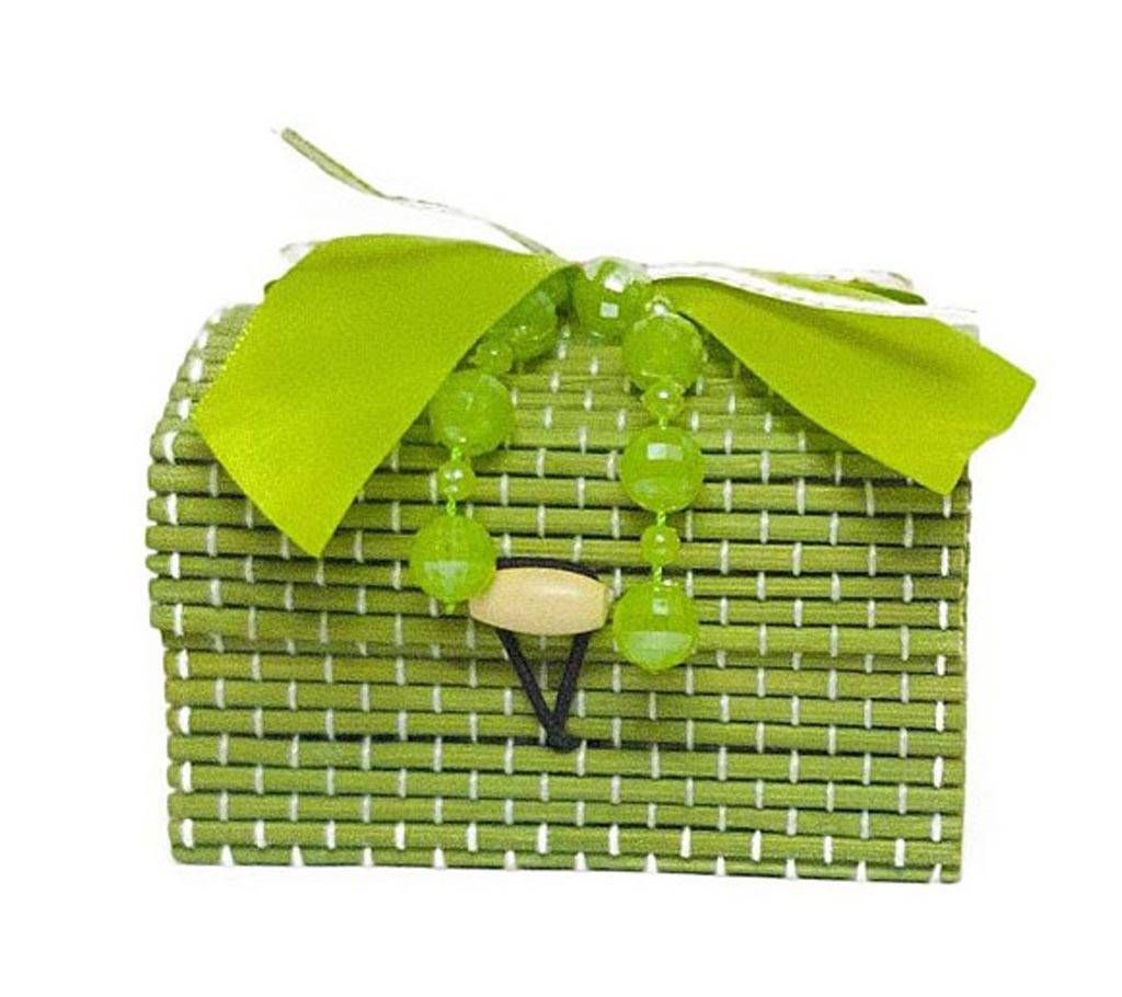 Cute Jewellery Gift - Palki Shaped green Showpiece