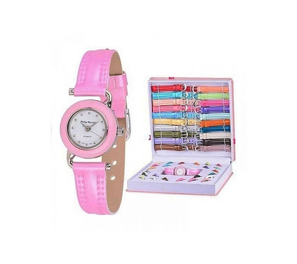 21 in 1 Multi Color Wrist Watch For Women