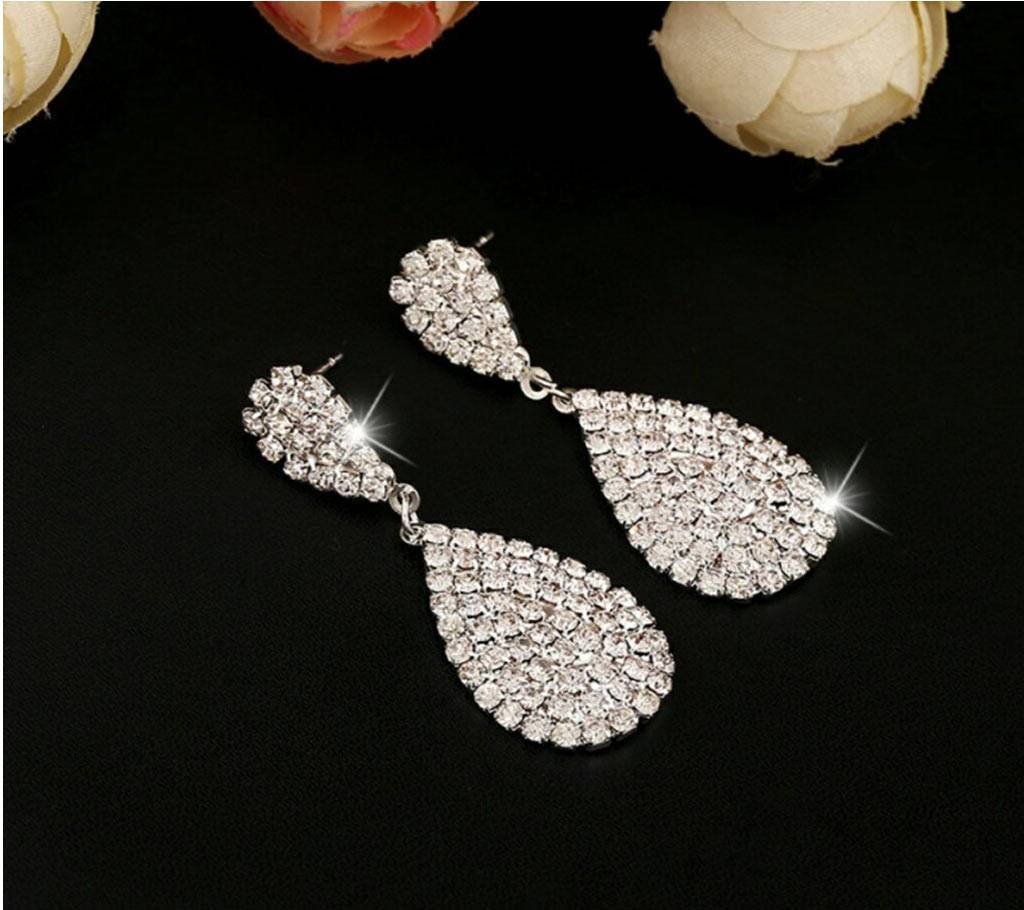Chia Fashion Crystal wedding Bridal Earrings (by Pink Point - CHIA115)