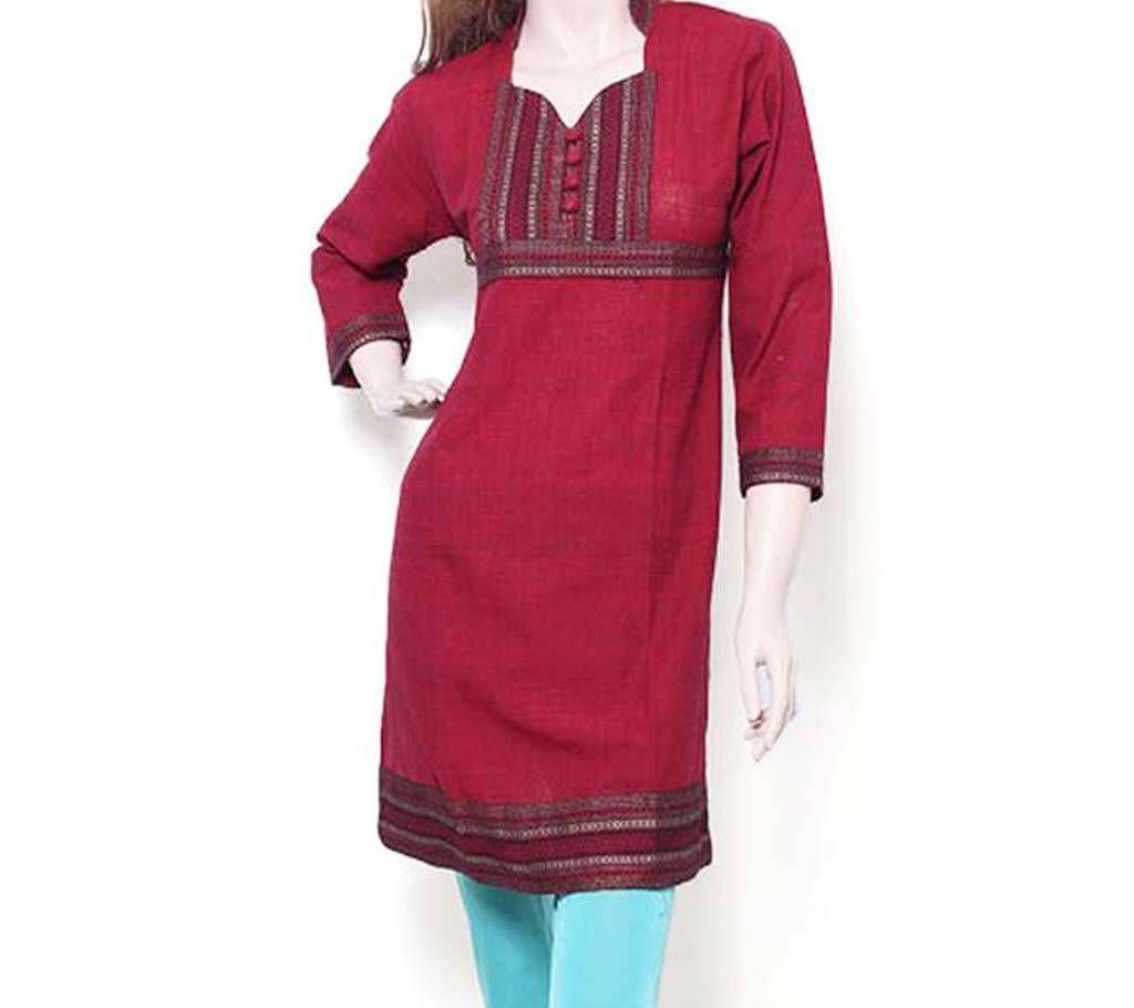 Ready made taant cotton single piece kurti 