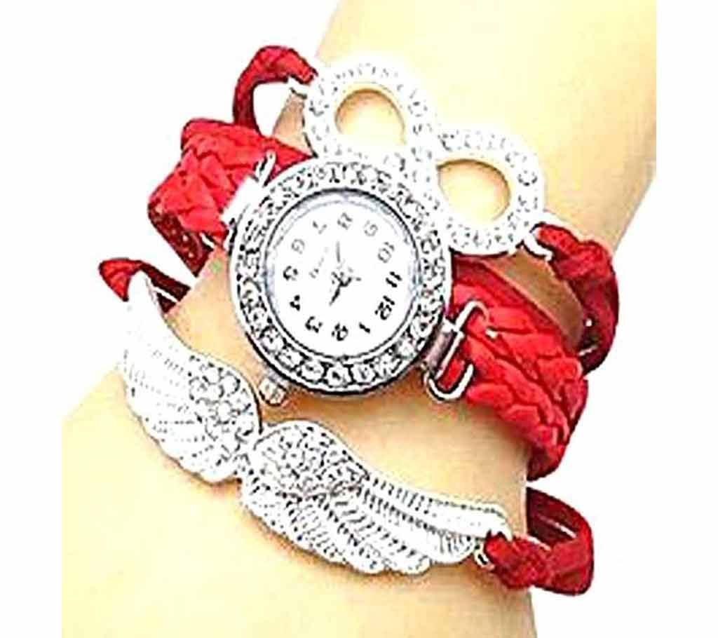 Red Bracelet Watch for Women