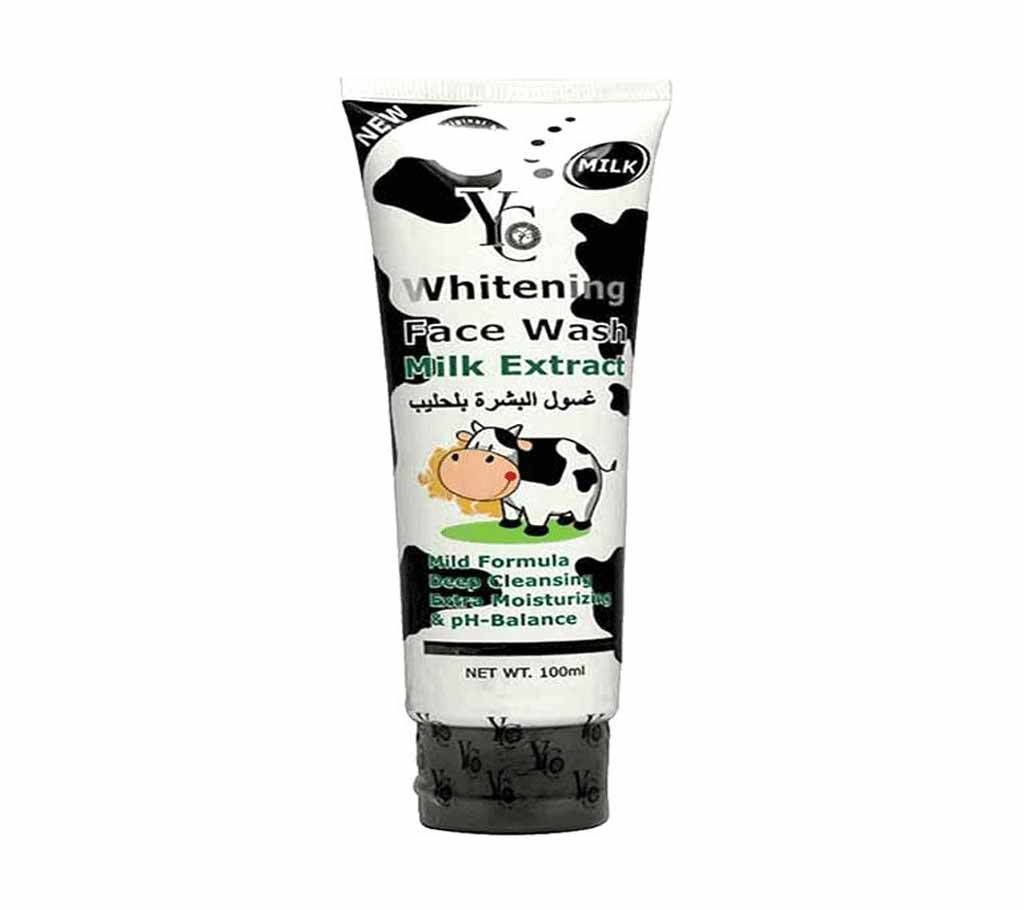 YC whitening face wash Milk extract 100ml. Thailand 