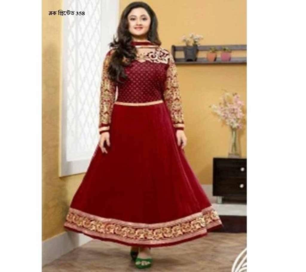 unstiched block printed cotton salwar kameez seblock-358