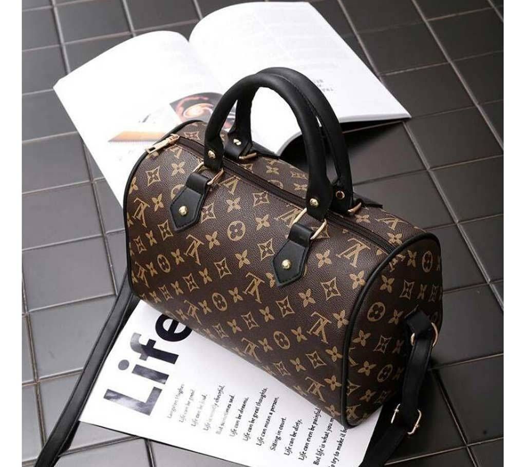 Stars Pattern Printed Long Zip Shoulder Barrel Bag