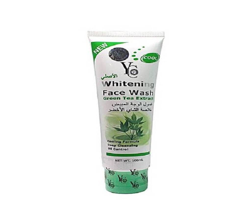 Yong Chin Whitening Face Wash Green Tea For Men And Women 100ml Thailand