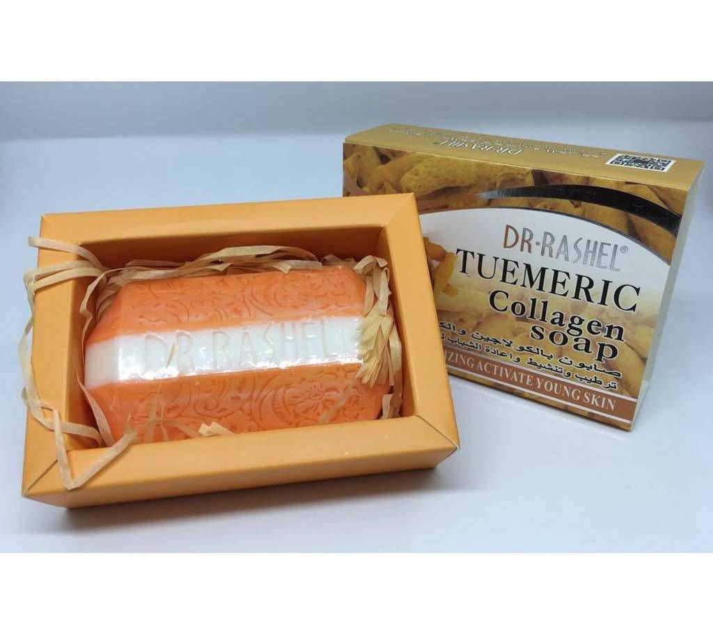 Dr Rashel Smooth Moisturizing Activate Young Skin Turmeric Collagen Handmade Face Soap 100g Thailand