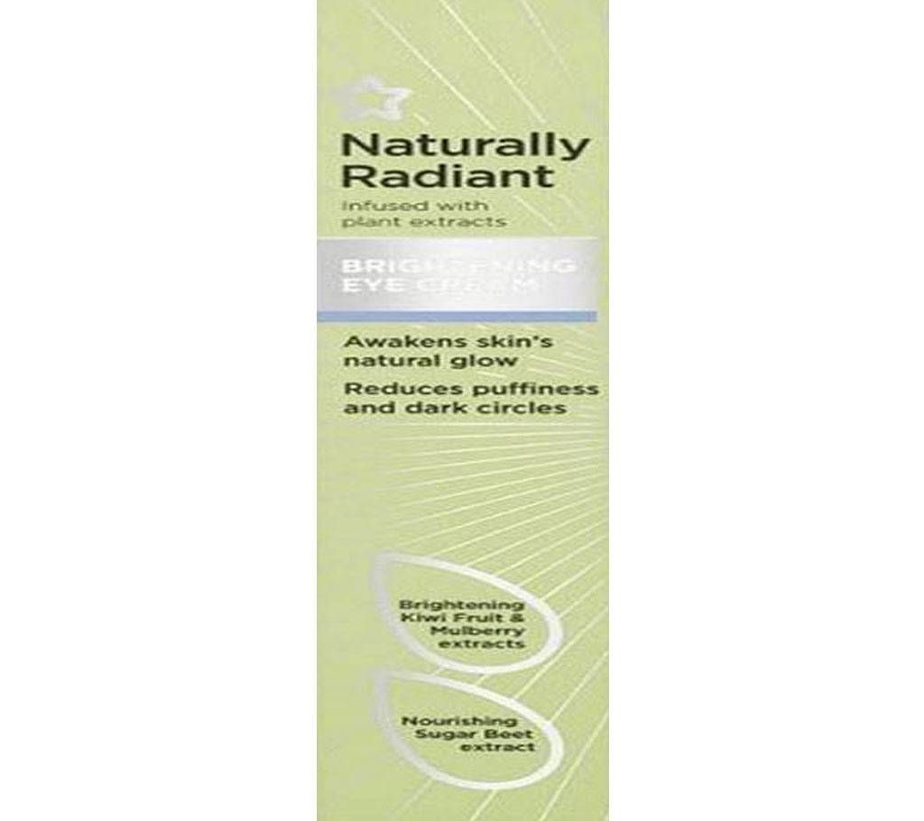 SUPERDRUG NATURALLY RADIANT BRIGHTENING EYE CREAM 15ML