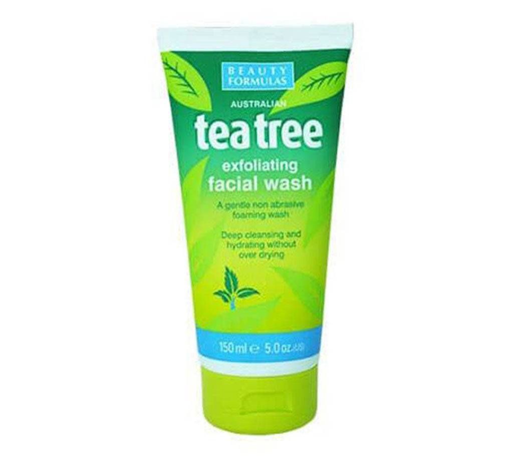 Beauty Formulas Tea Tree Facial Wash 150ml - UK