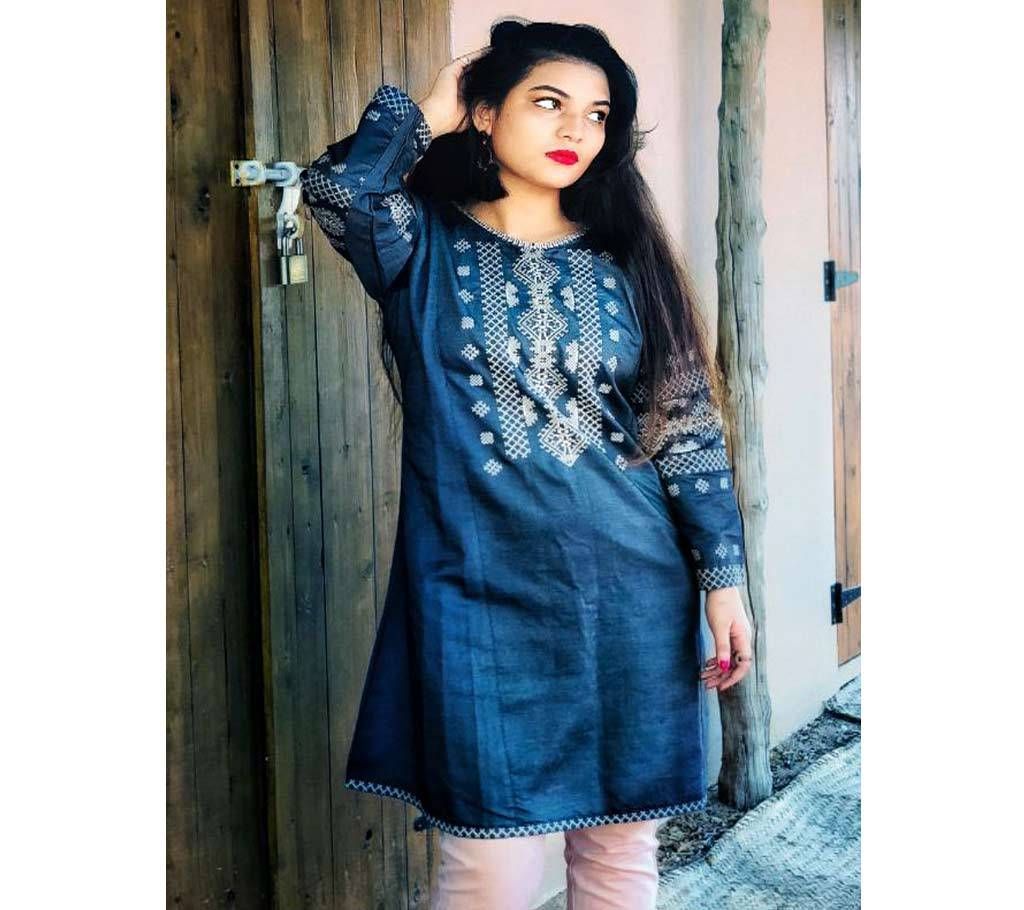 Denim Kurti by SK Textile