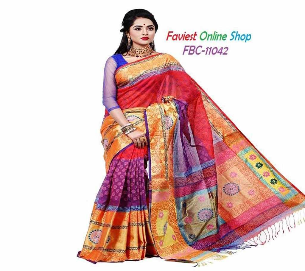 pure cotton with hand block