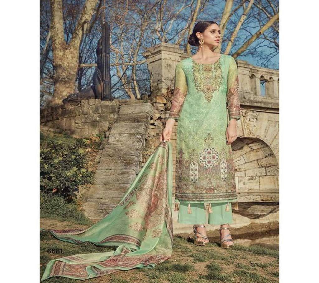 Jinaam Roma Aarohi - 6681 Unstitched Cotton Three-piece