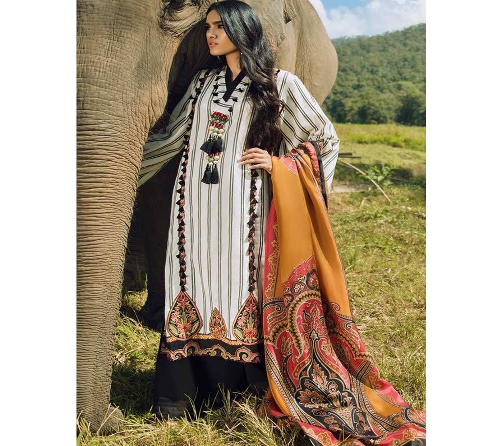 Deepsy Elan Silk Vol-2 Salwar Suits 400-903 Ivory with Multi Color(Code-SU771)