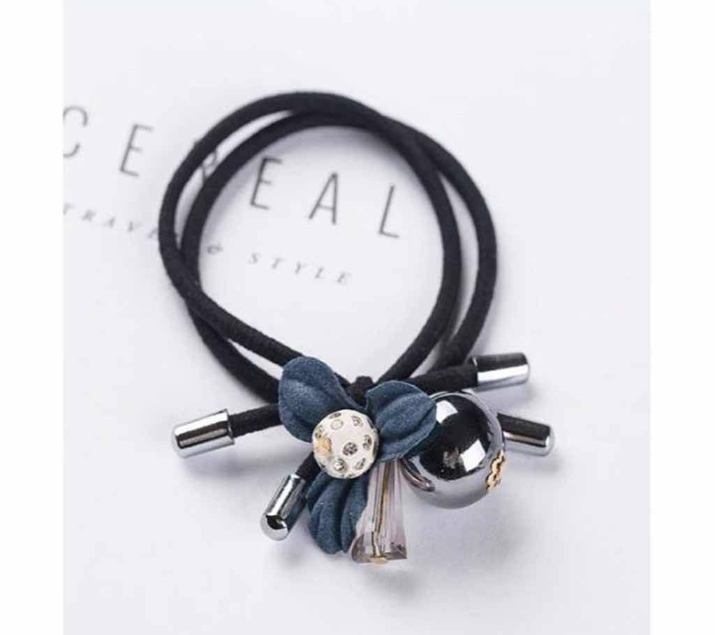 1PCS Lovely Clover Gray Ball Elastic Hair Bands