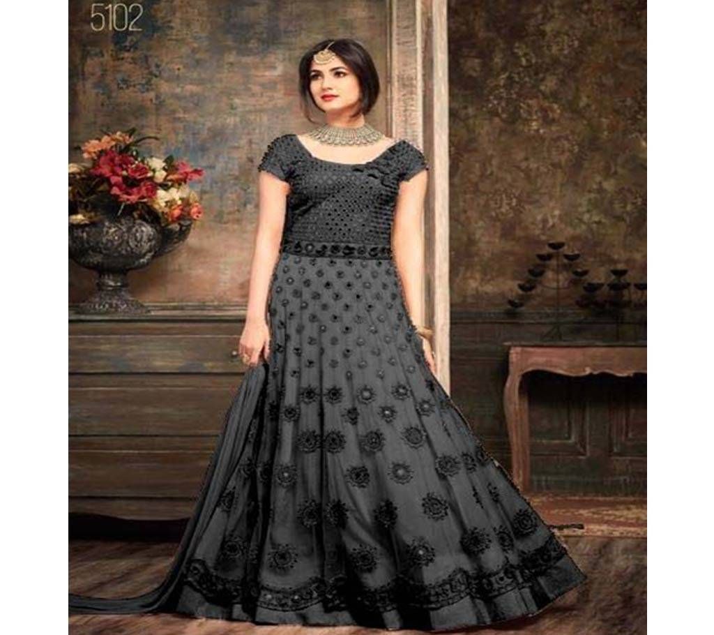Embroidered Georgette Abaya Style Suit for woman