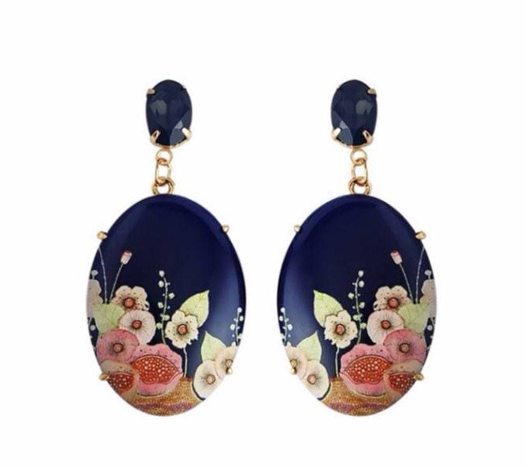 Crystal Resin Drop Dangle Drop Earrings
