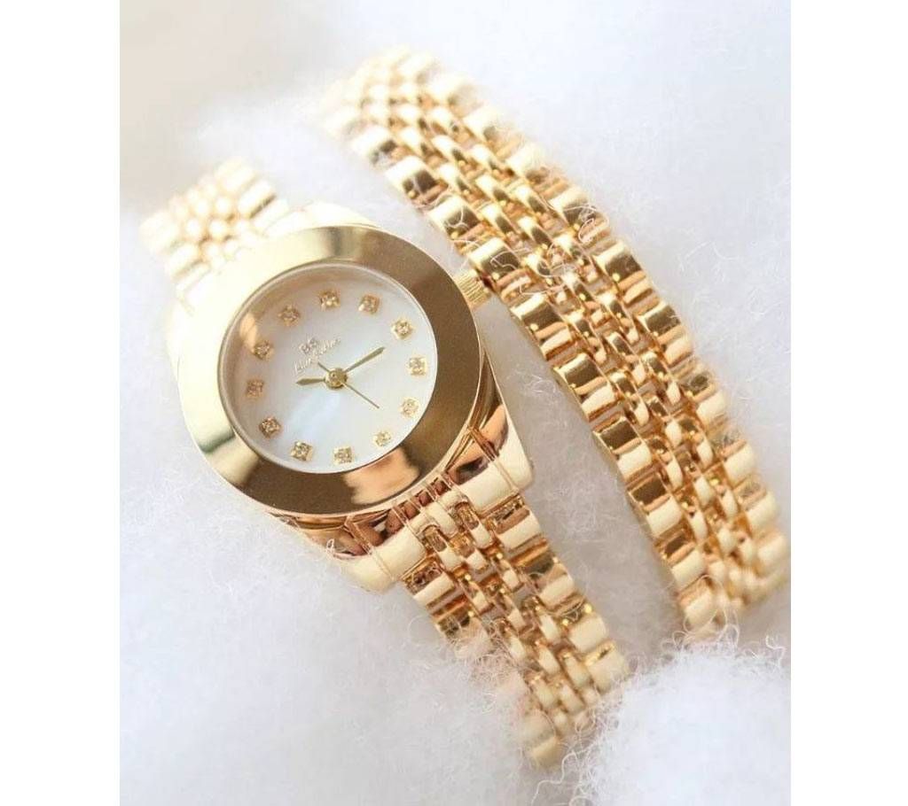 Ladies Metal Chain Analogue Watch  